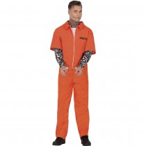 DÉGUISEMENT PRISONNIER TATOUÉ UNIFORME USA HOMME