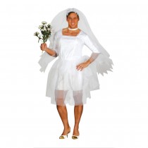 DÉGUISEMENT ROBE DE MARIÉE BLANCHE TRAVESTI HOMME