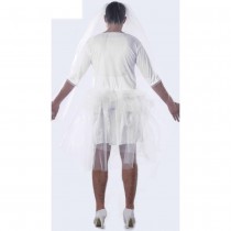 DÉGUISEMENT ROBE DE MARIÉE BLANCHE TRAVESTI HOMME