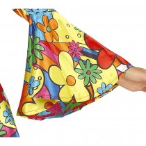 DÉGUISEMENT ROBE FLOWER POWER HIPPIE FEMME