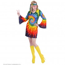 DÉGUISEMENT ROBE HIPPIE PSYCHÉDÉLIQUE FEMME