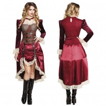 DÉGUISEMENT ROBE LADY NOBLE STEAMPUNK FEMME