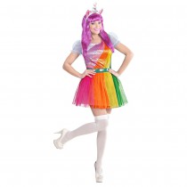 DÉGUISEMENT ROBE LICORNE FLASHY FEMME