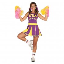 DÉGUISEMENT ROBE POM-POM GIRL ÉQUIPE USA FEMME