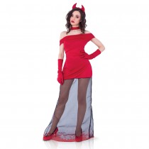 DÉGUISEMENT ROBE SATAN ROUGE FEMME