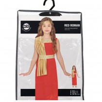 DÉGUISEMENT ROMAINE ROUGE FILLE