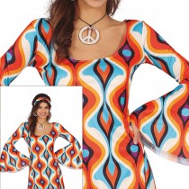 DÉGUISEMENT SEVENTIES PSYCHÉDÉLIQUE FEMME