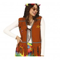 DÉGUISEMENT SIXTEES GILET HIPPIE PEACE LOVE ADULTE