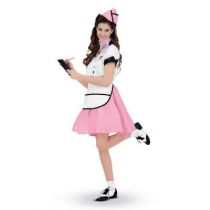 DÉGUISEMENT SODA POP ROSE GIRL 50'S ADULTE