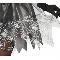 DÉGUISEMENT SORCIÈRE ARAIGNÉE ROBE ARGENT FEMME