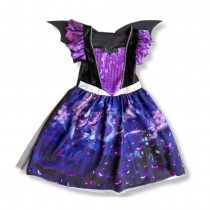 DÉGUISEMENT SORCIÈRE CHAUVE-SOURIS VIOLET FILLE