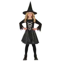 DÉGUISEMENT SORCIÈRE ÉTOILE ARGENT MÉTAL FILLE