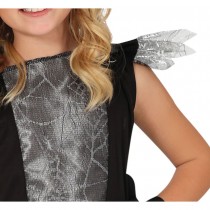 DÉGUISEMENT SORCIÈRE TOILE ARAIGNÉE ARGENT FILLE
