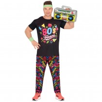 DÉGUISEMENT SPORTIF FAN DES ANNÉES 80 COLORÉ HOMME