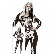 DÉGUISEMENT SQUELETTE COMBI MOULANTE FEMME