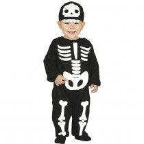 DÉGUISEMENT SQUELETTE HUMAIN ADORABLE BÉBÉ
