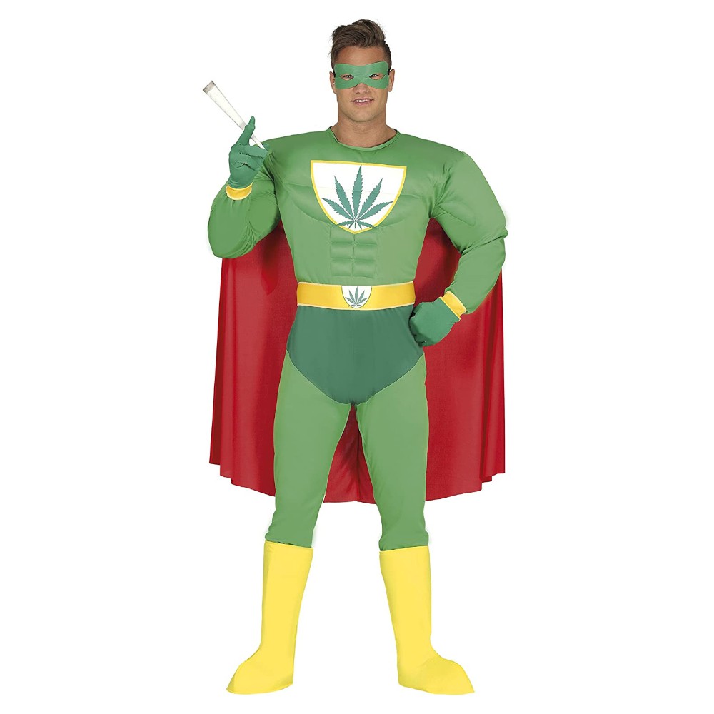 DÉGUISEMENT SUPER-HÉROS MUSCLES MARIHUANA HOMME