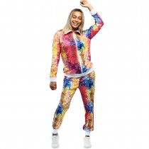 DÉGUISEMENT SURVÊTEMENT DISCO MULTICOLORE FEMME