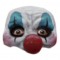 DEMI-MASQUE LATEX CLOWN TERRIFIÉ ADULTE