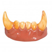 DENTIER CANINES LOUP-GAROU RÉUTILISABLE ADULTE