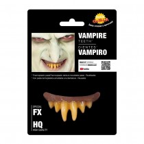 DENTIER CANINES VAMPIRE SOUPLE RÉUTILISABLE ADULTE