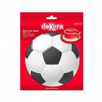 DISQUE AZYME BALLON FOOTBALL DÉCO GÂTEAU 20CM