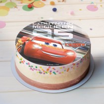 DISQUE AZYME CARS 3 DÉCO GÂTEAU 20CM
