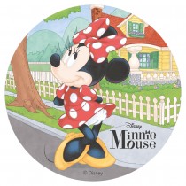 DISQUE AZYME MINNIE DÉCO GÂTEAU 20CM