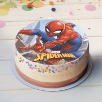 DISQUE AZYME SPIDER-MAN DÉCO GÂTEAU 20CM