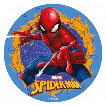 DISQUE AZYME SPIDERMAN DÉCO GÂTEAU 20CM