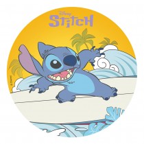 DISQUE AZYME STITCH BEACH SURF DÉCO GÂTEAU 20CM