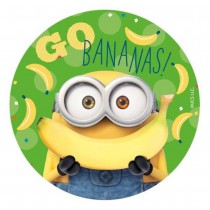 DISQUE EN AZYME 20CM MINIONS