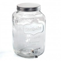 DISTRIBUTEUR À BOISSON VERRE 8L TRANSPARENT