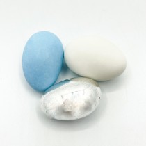 DRAGÉES AMANDES FINES 1KG BLEU BLANC ARGENT