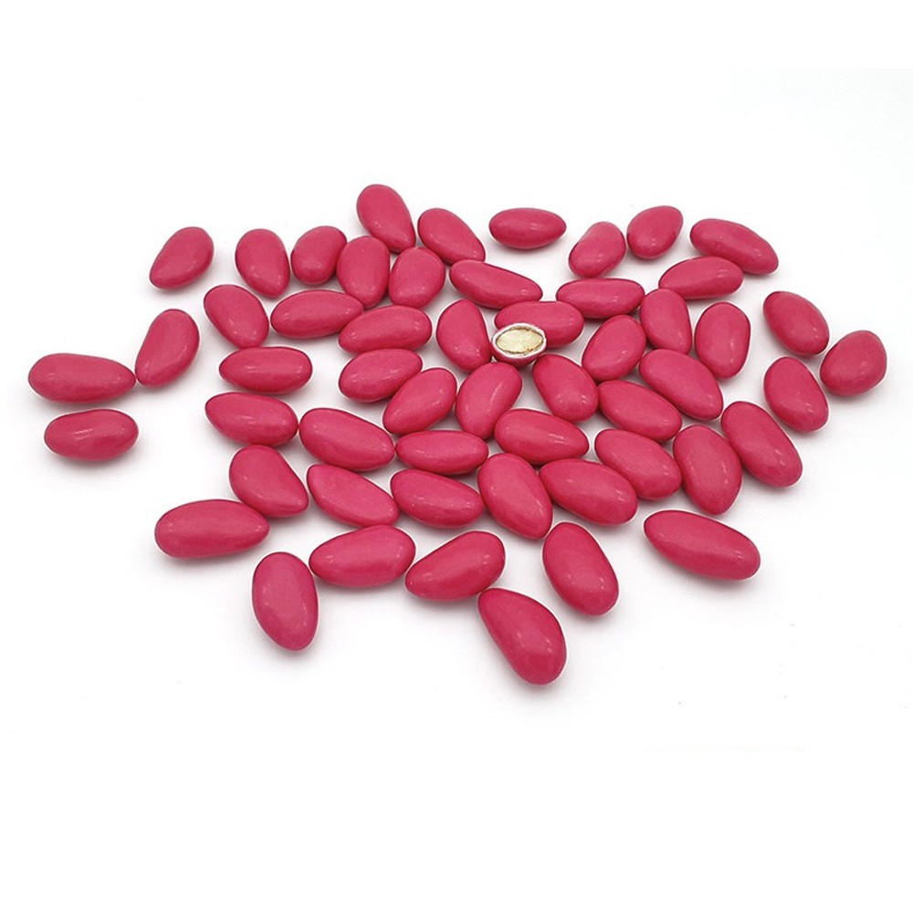 1 KG DRAGÉES AMANDES FINES FUCHSIAS