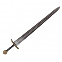 ÉPÉE PLASTIQUE CHEVALIER MÉDIÉVAL 75CM ARGENT OR