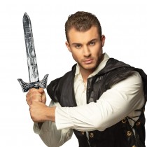 ÉPÉE PLASTIQUE CHEVALIER MÉDIÉVAL GUERRIER 68CM
