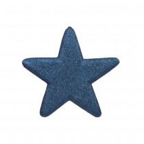 ÉTOILE SCINTILLANTE DÉCO NOËL 25CM BLEU SAPHIR