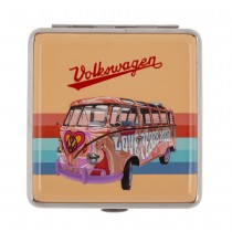 ÉTUI MÉTAL 20 CIGARETTES VINTAGE COMBI VW 10X9.5CM