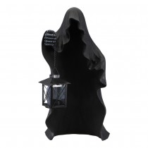 FANT?\ ME LANTERNE DÉCORATIF RÉSINE 20X18X40CM NOIR