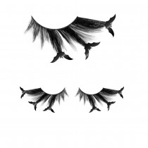 FAUX-CILS CHAUVE-SOURIS NOIR MÉTAL ADULTE