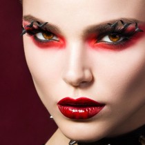 FAUX-CILS CHAUVE-SOURIS NOIR MÉTAL ADULTE