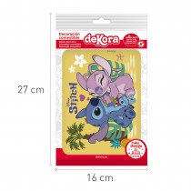 FEUILLE COMESTIBLE STITCH ANGEL DÉCO GÂTEAU A5