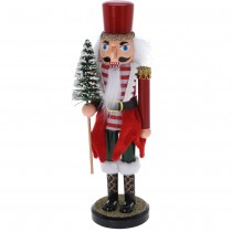 FIGURINE CASSE-NOISETTE SPECTACLE 10X7X28CM ROUGE