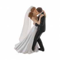 FIGURINE COUPLE MARIES RÉSINE FRENCH KISS 13.1CM