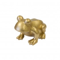 FIGURINE GRENOUILLE RÉSINE 7X7.5X10CM OR