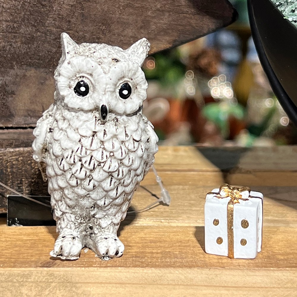 Faux Hibou En Résine 1 Pièce Décorations Amusantes Pour - Temu France