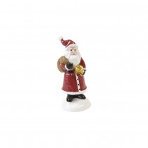 FIGURINE PÈRE NOËL HOTTE CLOCHE RÉSINE 9.2X3.7X4CM