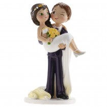 FIGURINE RÉSINE COUPLE MARIAGE COMPLICE 16CM