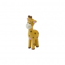 FIGURINE RÉSINE GIRAFE JUNGLE 10.5X5X3 JAUNE